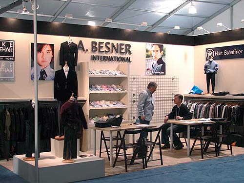 J.A. Besner trade show booth designed by Manny Stone Decorators