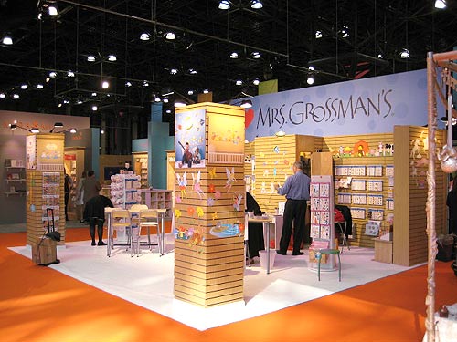 Mrs. Grossman trade show display by Manny Stone Decorators