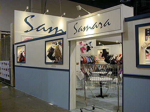 Samara trade show booth by Manny Stone Decorators
