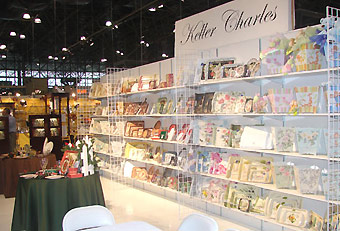 Shelving display for trade show booth by Manny Stone