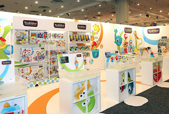 Toy Fair trade show booths designed by Manny Stone Decorators